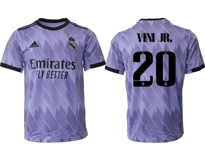Men 2022-2023 Club Real Madrid away aaa version purple 20 Soccer Jersey